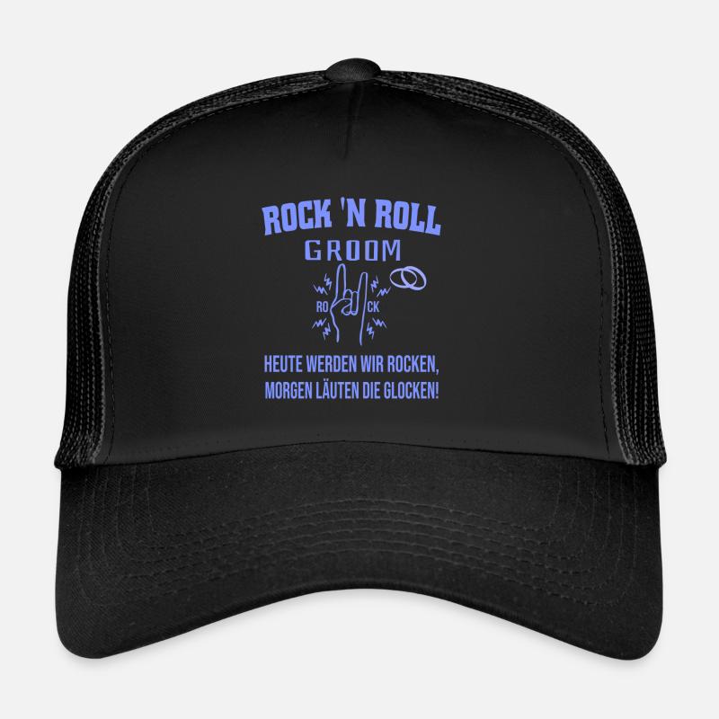 ROCK 'N ROLL GROOM - Trucker Cap - black/black