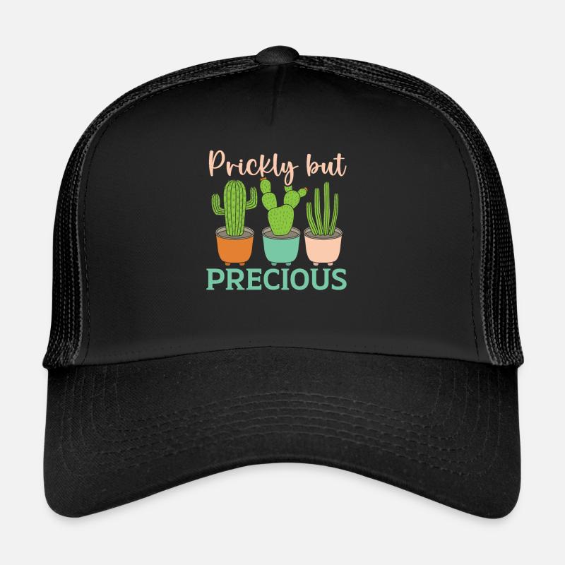 Prickly But Precious Cactus Lover Succulent Plant Trucker Cap