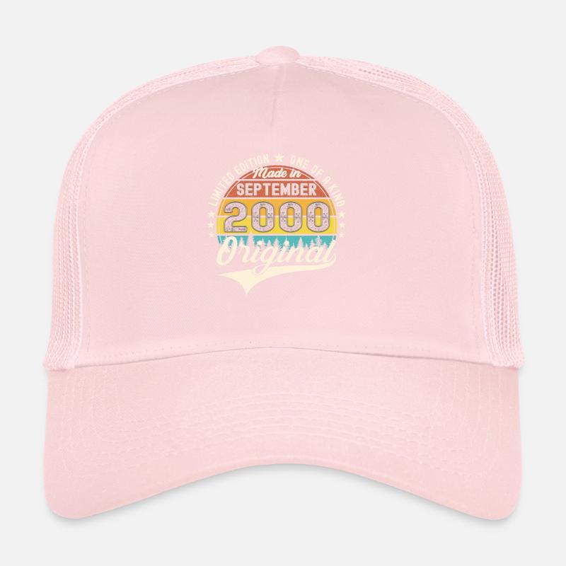 Original September Vintage 2000 Geburtstag Lustig Trucker Cap