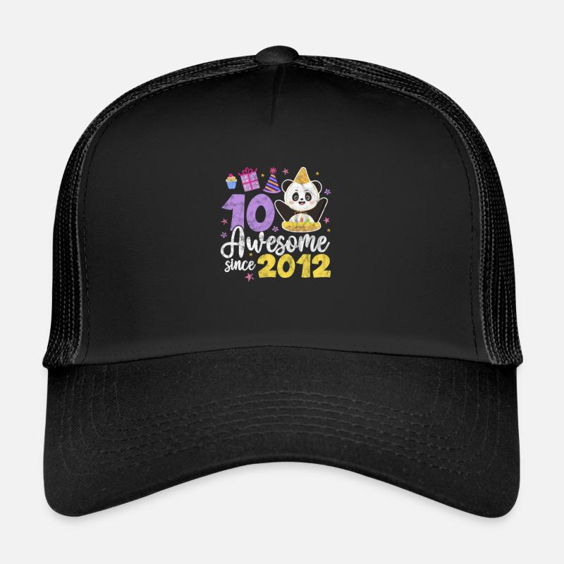 Panda 10th Birthday Trucker Cap