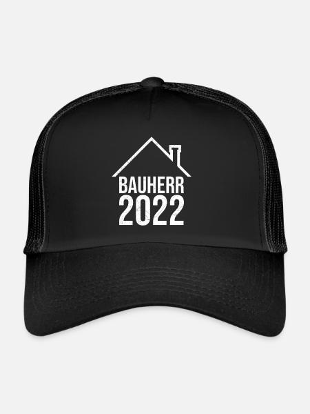 Bauherr 2022 Eigenheim - Trucker Cap - Schwarz/Schwarz