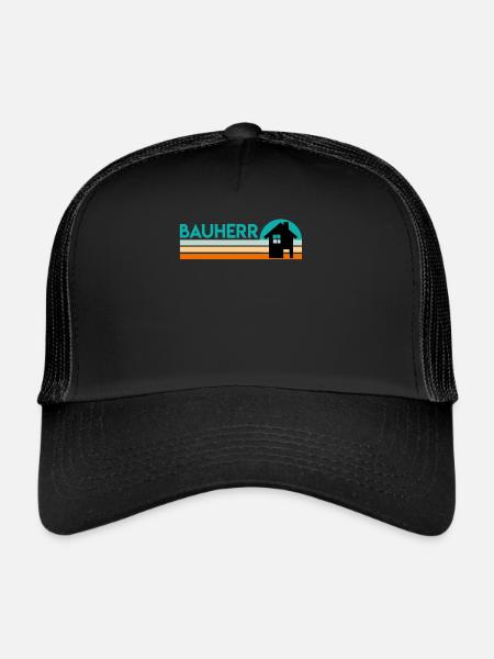 Bauherr Eigenheim Richtfest - Trucker Cap - Schwarz/Schwarz