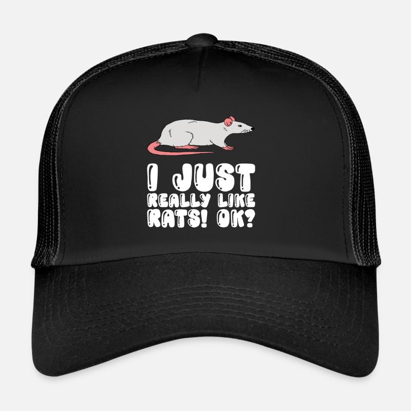 J’aime beaucoup les rats Casquette trucker 