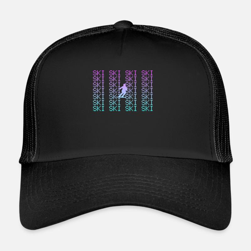 Ski - Trucker Cap - Schwarz/Schwarz