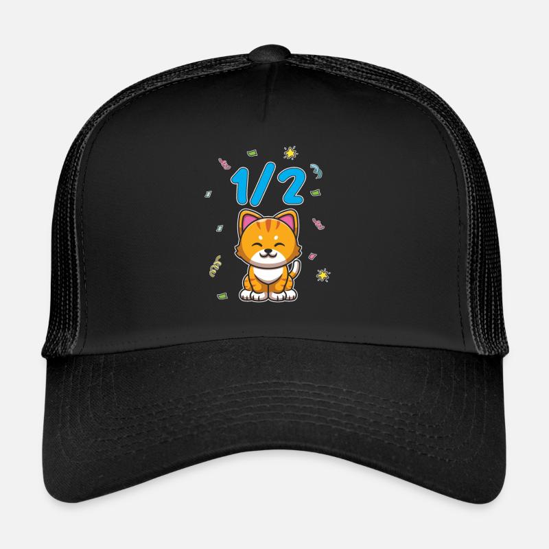Half year 6 months birthday cat Trucker Cap