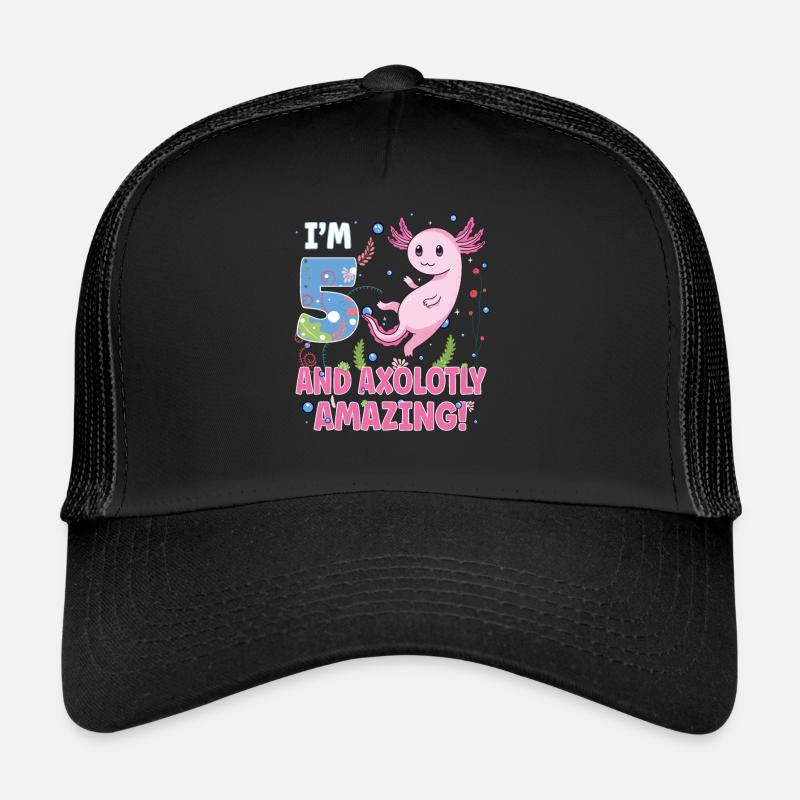 I'm 5 süßes Axolotl 5. Geburtstags Geschenk Trucker Cap