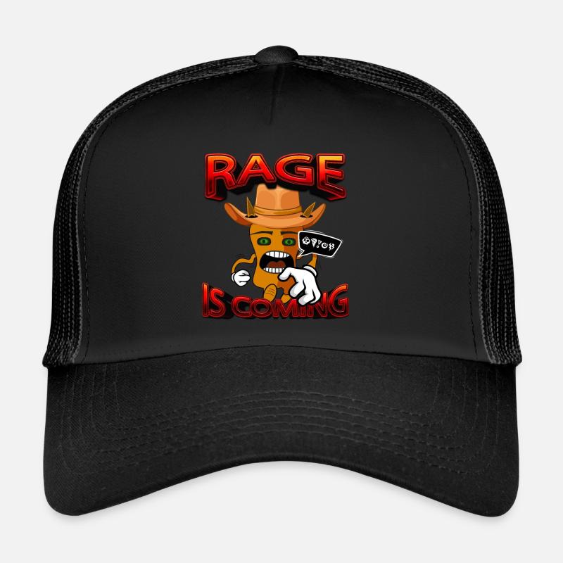 Rage is coming - cute comic monster Trucker Cap