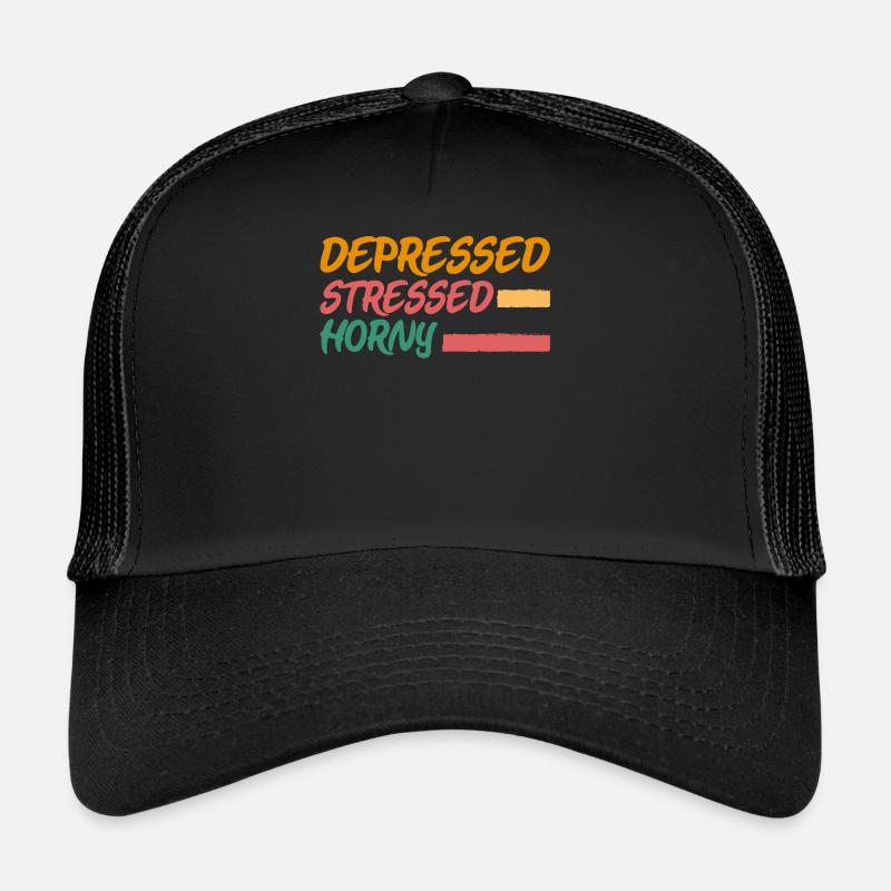 Depressed, stressed, single-life women Trucker Cap