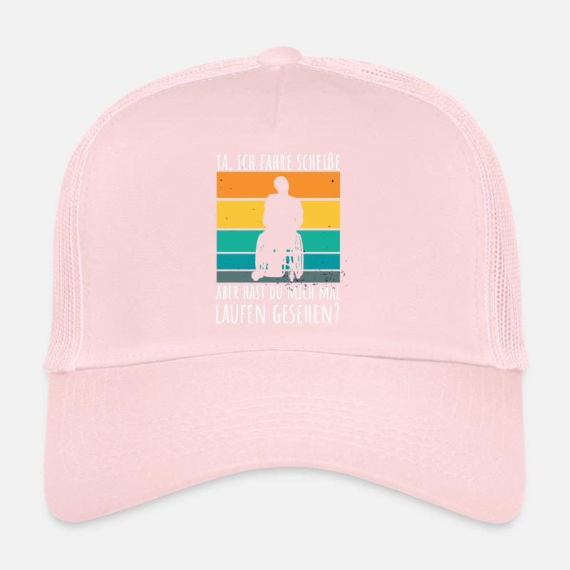 Rollstuhlfahrer Humor Spruch Trucker Cap