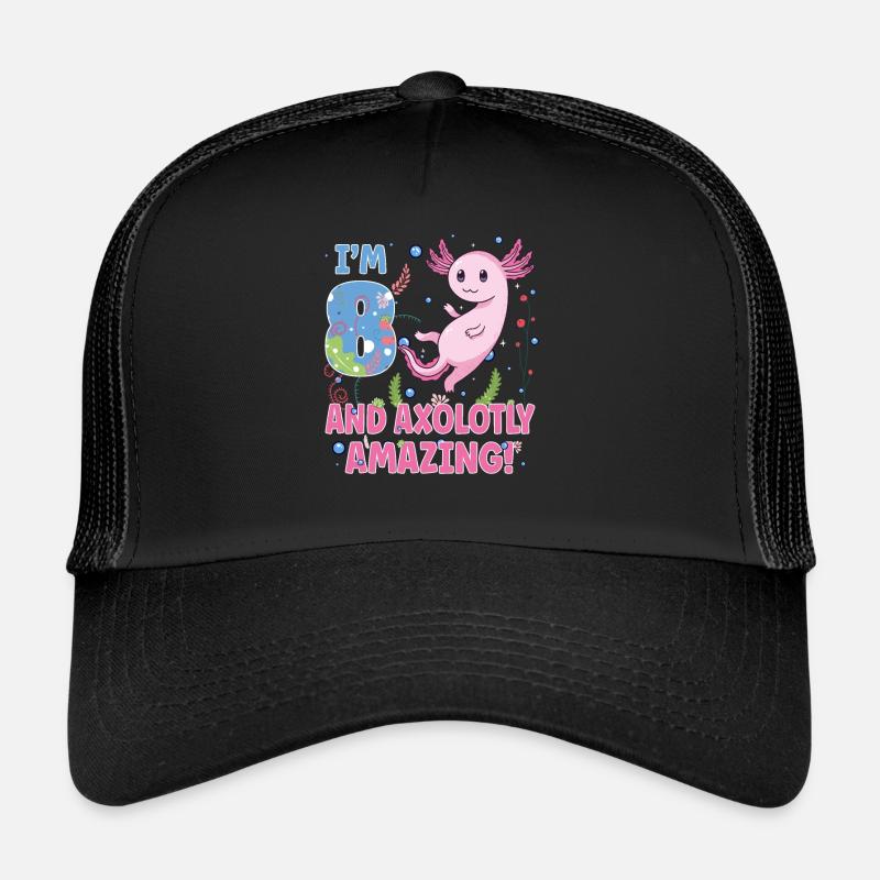 I'm 8 süßes Axolotl 8. Geburtstags Geschenk Trucker Cap