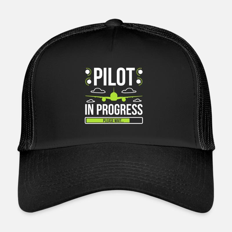 Aviator Pilot In Progress Trucker Cap