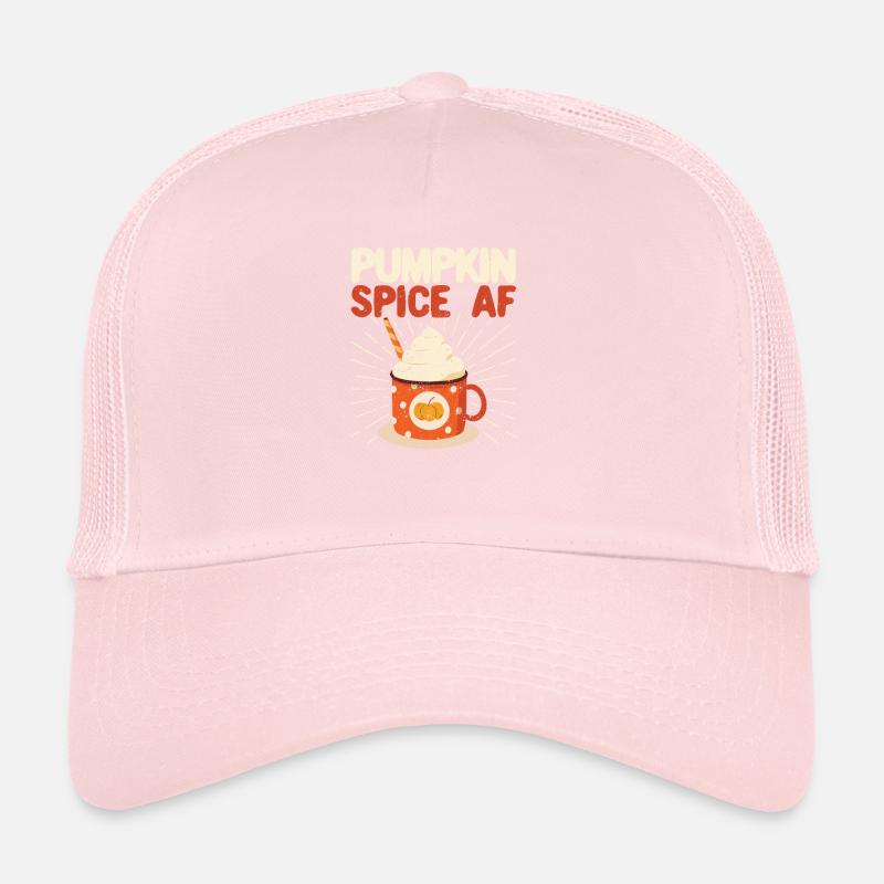 Pumpkin Spice AF Funny Coffee Lover Autumn Thanks Trucker Cap