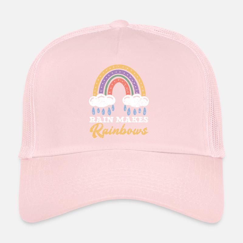 Rain Makes Rainbows Rainbow Whisperer Trucker Cap
