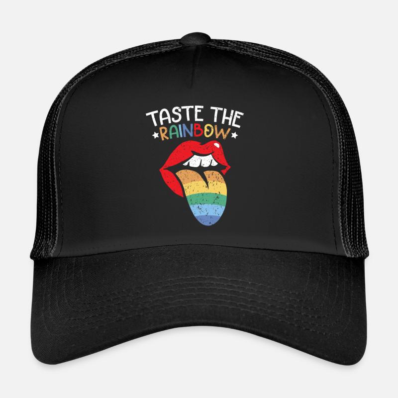 Taste The Rainbow Lover Rainbow Whisperer - Trucker Cap - black/black