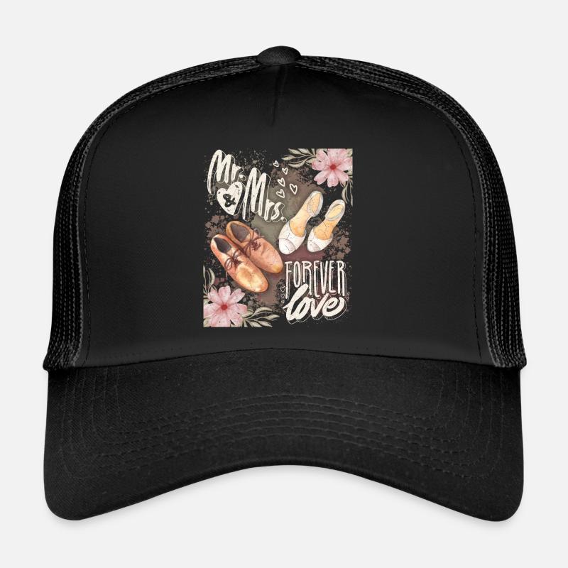 Mr & Mrs Forever-Love, en disant, chaussures de mariée Casquette trucker 