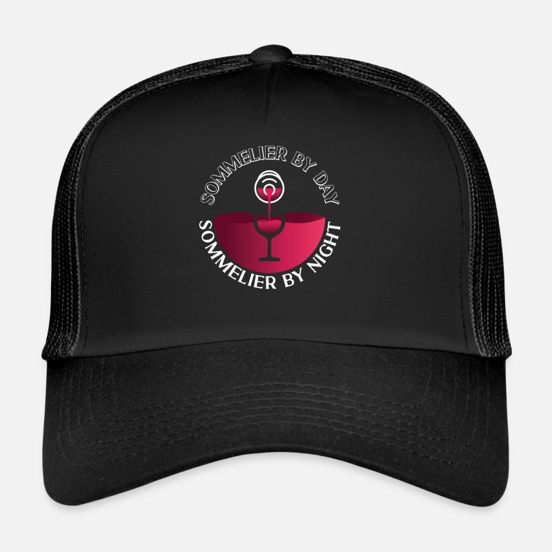 Dégustation de vin de sommelier Casquette trucker 