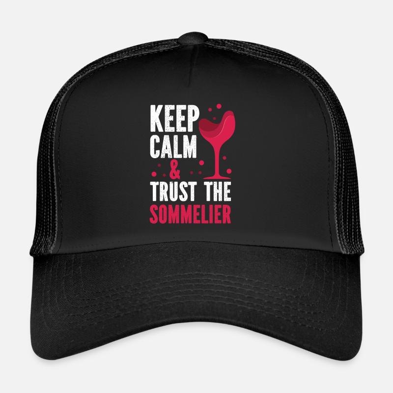 Dégustation de vin de sommelier Casquette trucker 