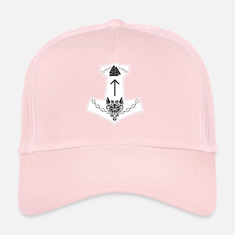 Wikinger Zeichen Fenrir Fenriswolf Wolf Kind Loki Trucker Cap