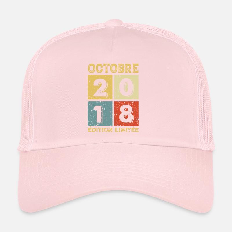 Anniversaire Vintage Idée Cadeau Octobre 2018 Casquette trucker 
