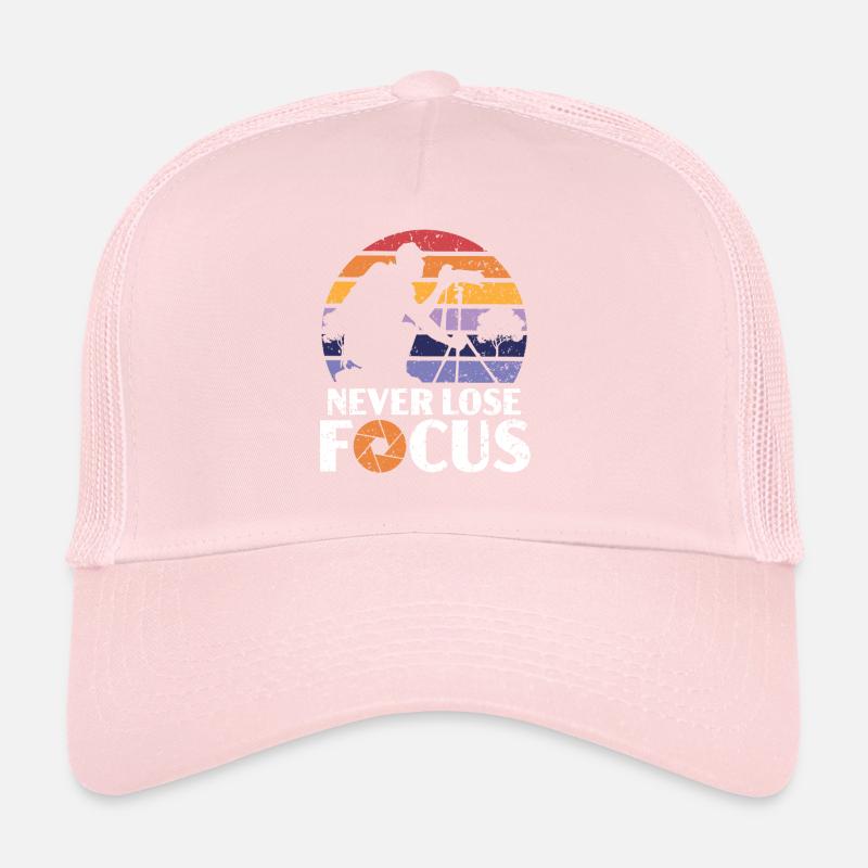 Ne perdez jamais la mise au point Photographe de résolution d’image Casquette trucker 