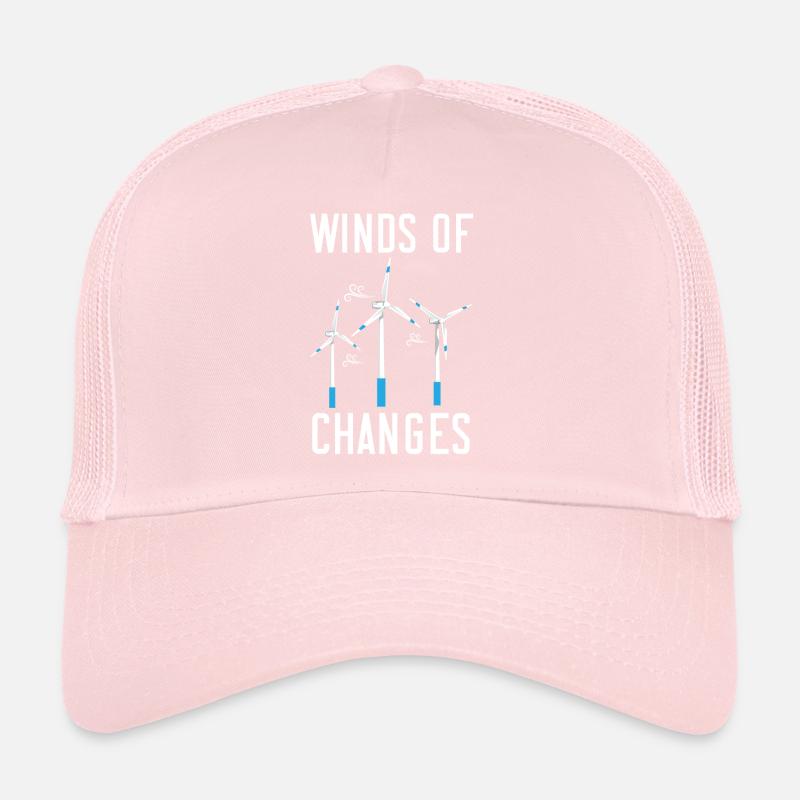 Winds Of Change Renewable Energy Windtech Windmill Trucker Cap