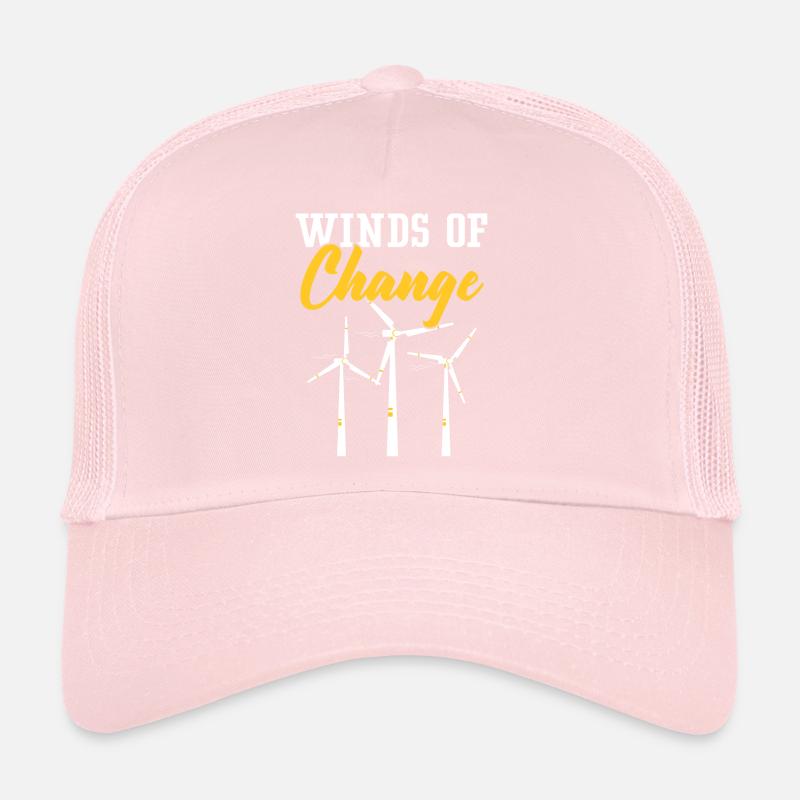 Winde des Wandels Erneuerbare Energien Windtech Windmühle Trucker Cap