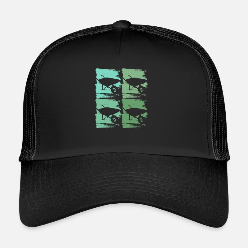 Wheelbarrow Gardener - Trucker Cap - black/black