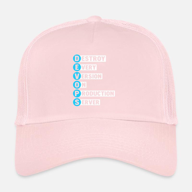 Devops Sys-Admin Developer Heroes Design Trucker Cap