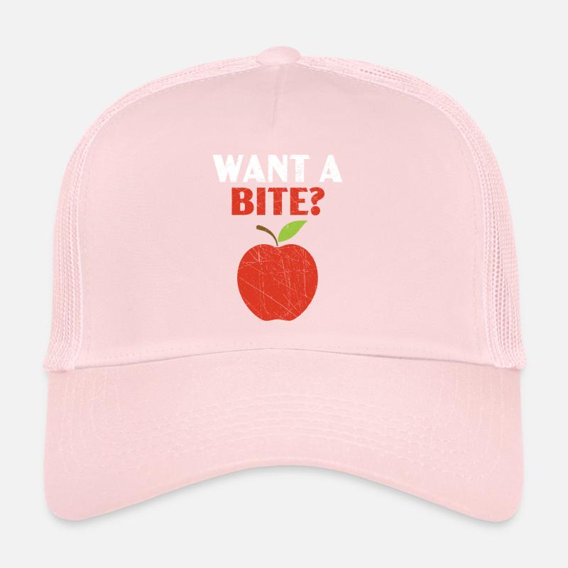 Want A Bite Apple Picking Squad Apple Fruit Lover Trucker Cap