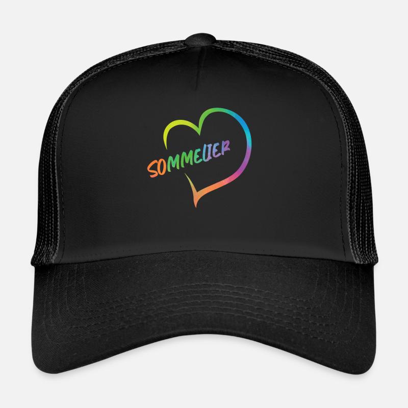 Sommelier Wine Drinking Tasting Trucker Cap