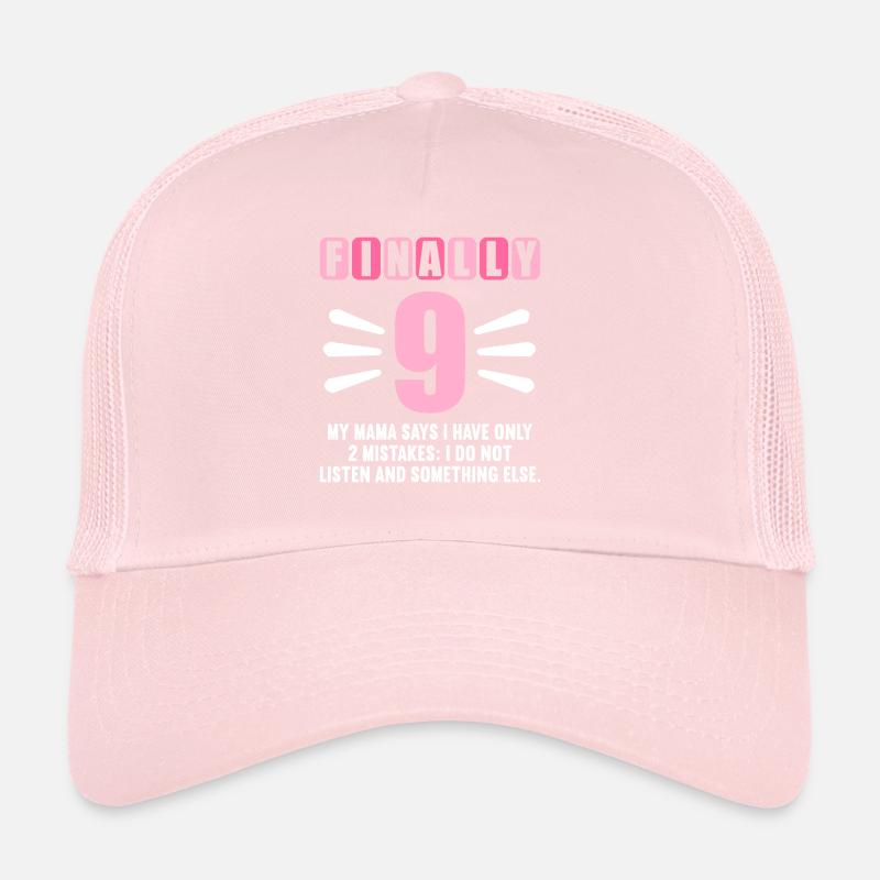 Endlich 4 Mama sagt hab nur 2 Fehler 4. Geburtstag Trucker Cap