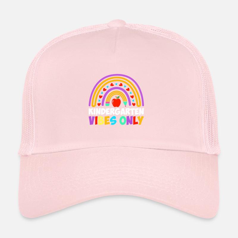 Groovy Hello Kindergarten Vibes Professeur rétro Casquette trucker 
