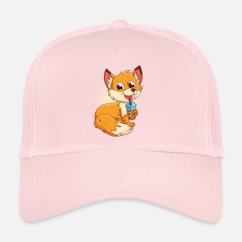 Fuchs mit Bubbel Tee Bubbeltea Fuchs Kinder Trucker Cap