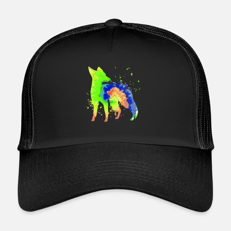 Fox Art Hunter Fox Hunting Hunting Trucker Cap
