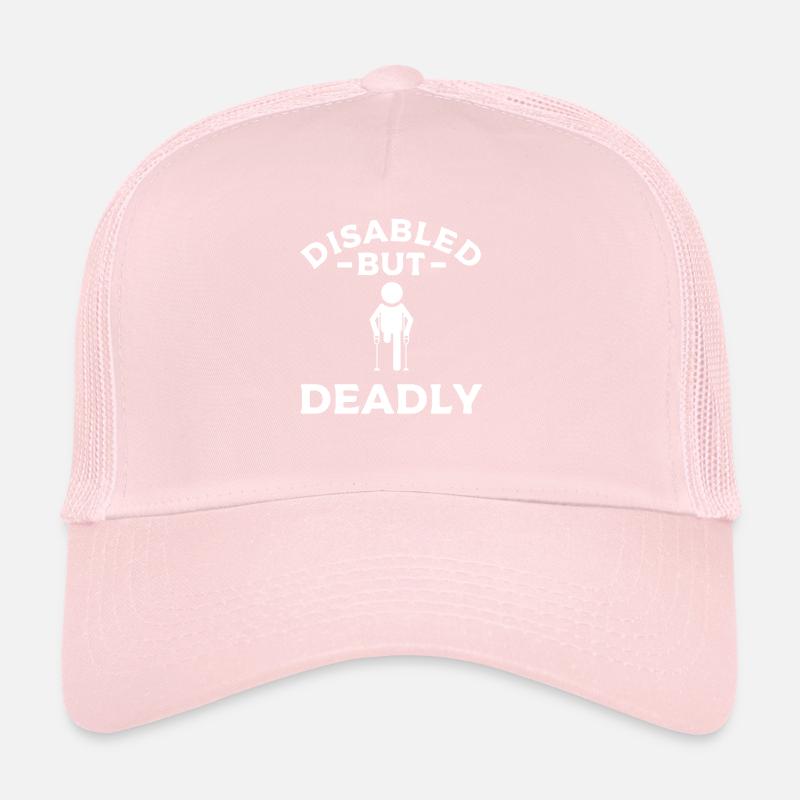 Disabled But Deadly Handicapped Leg Amputee Trucker Cap