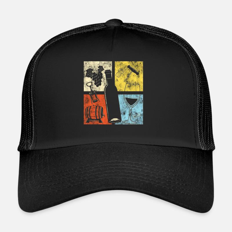 Dégustation de vin de sommelier Casquette trucker 
