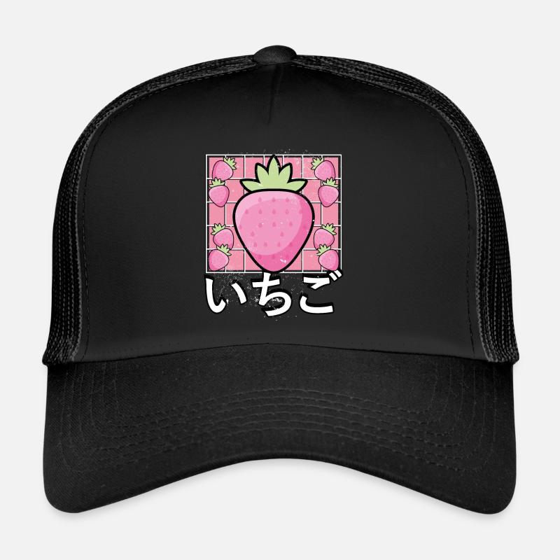 Fraise Kawaii douce Casquette trucker 