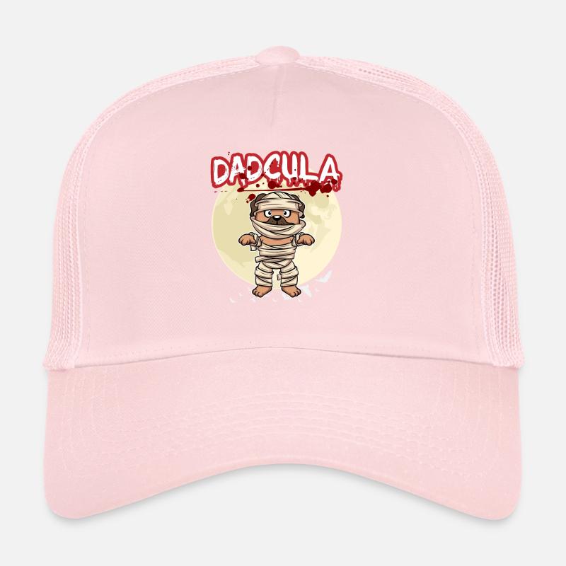 Dadcula Dracula Vampire Dad Funny Halloween Party Trucker Cap