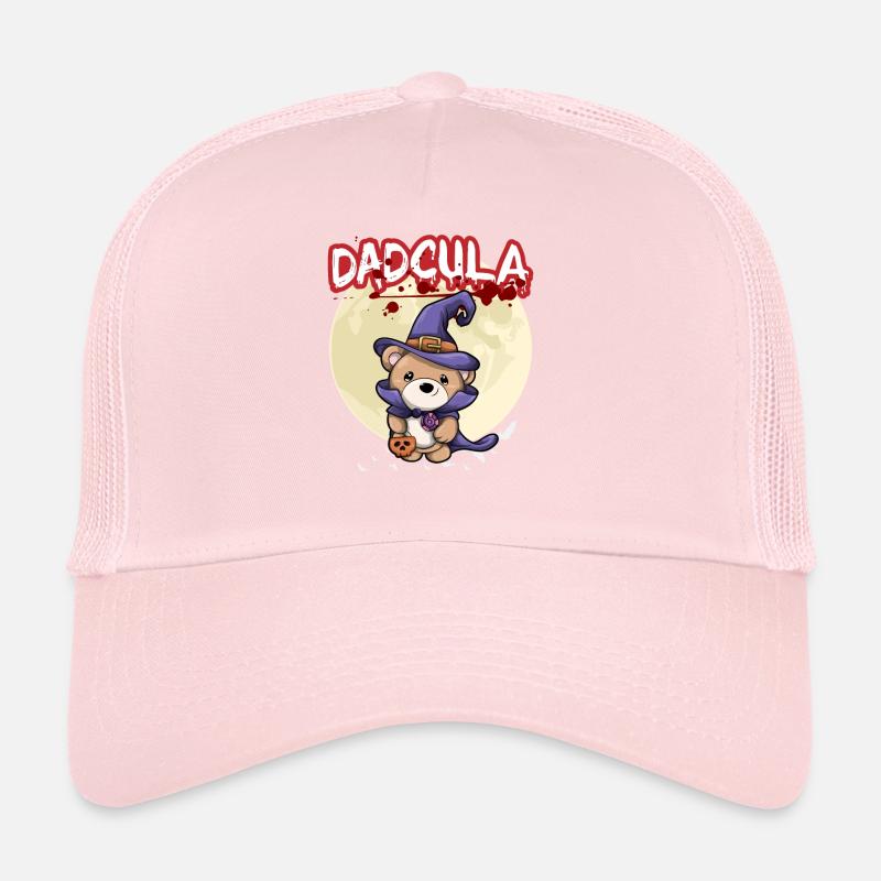Dadcula Dracula Vampire Dad Funny Halloween Party Trucker Cap