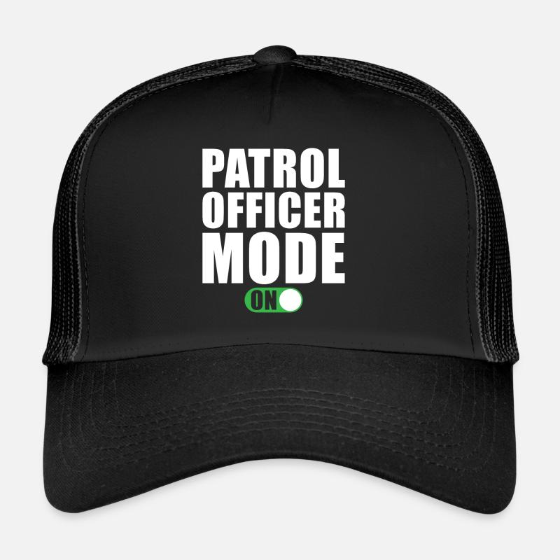 Mode Officier de patrouille activé Casquette trucker 