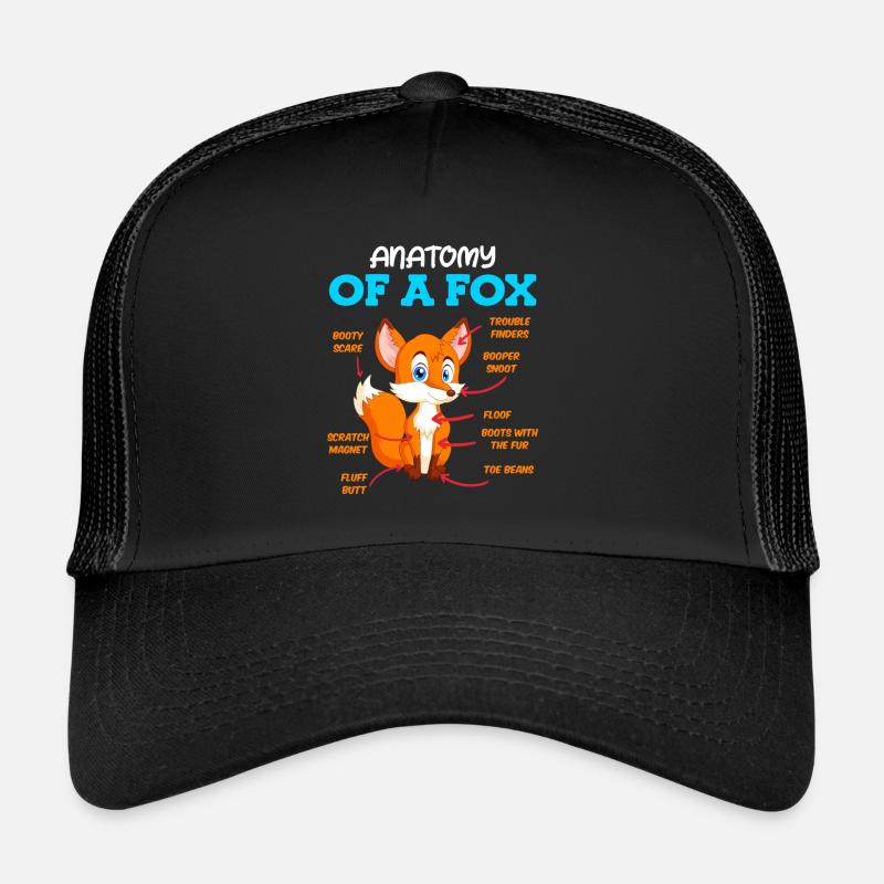 Anatomie eines Fuches Fuchs Kinder Trucker Cap