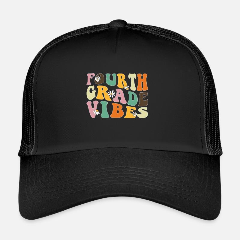 Fourth Grade Vibes - 4. Klasse Team Retro 1. Tag Trucker Cap