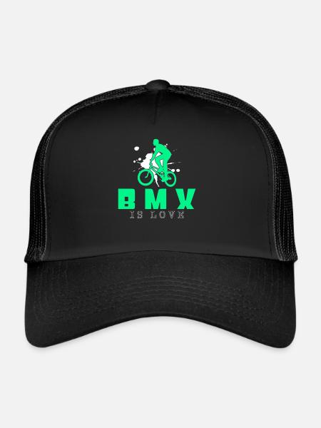 Le BMX - Casquette trucker  - noir/noir - Devant