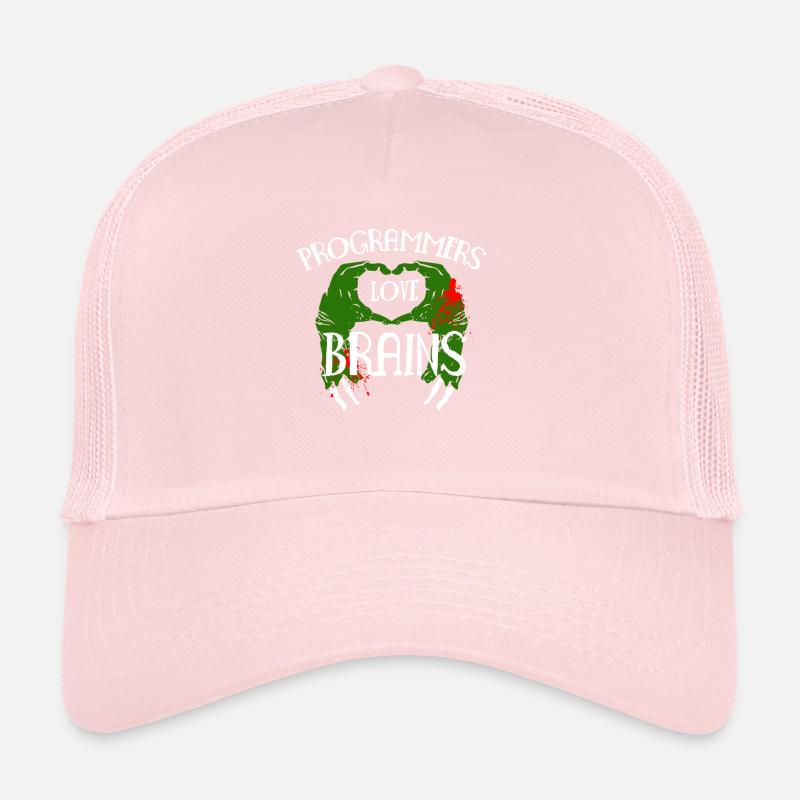 Programmer Love Brains Shirt Trucker Cap