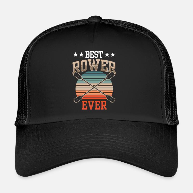 Best Rower Ever Rowing Boat Rowing Rowing Rowing - Trucker Cap - black/black