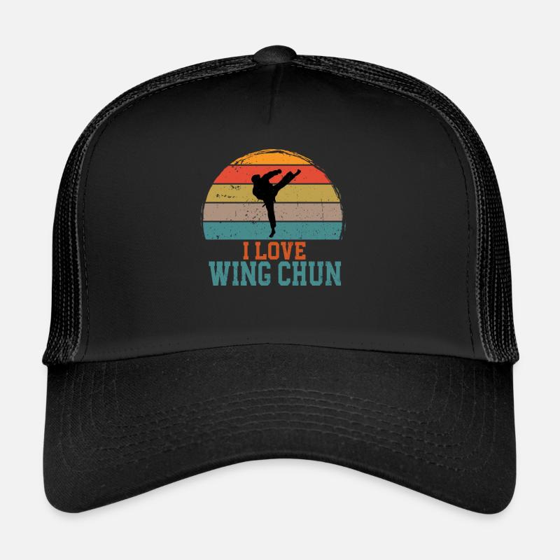 Ich Liebe Wing Chun Kampfsport Trainer Kampfkunst Trucker Cap
