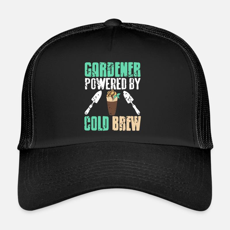 Jardinier propulsé par Cold Brew Cool Vintage Present Casquette trucker 