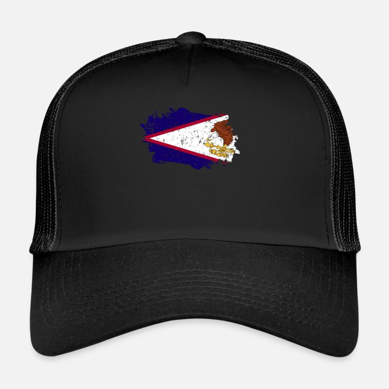 Drapeau des Samoa américaines Casquette trucker 