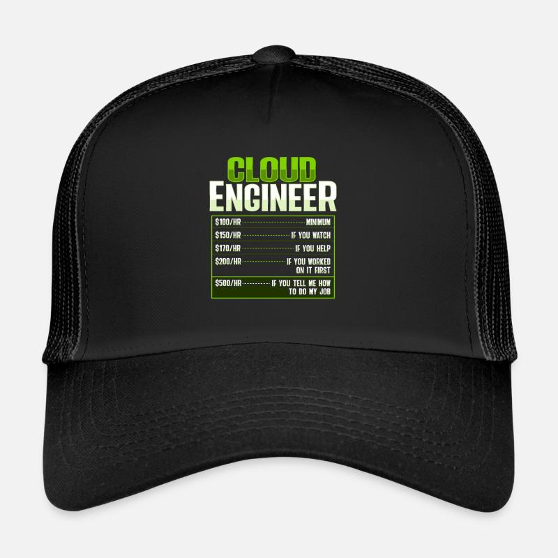 Administrateur Sys et développeur Cloud Devops Engineer Casquette trucker 
