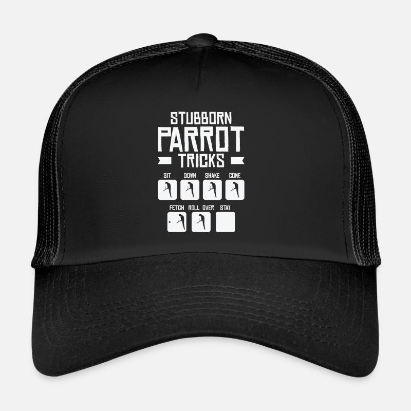 Ara Birdnerd Pet Tricks Perroquet persistant Casquette trucker 